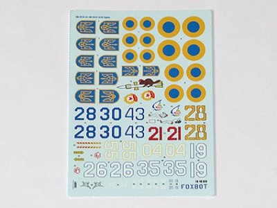 Foxbot Decals FBOT48076 Ukrainian Fulcrums: Mikoyan MiG-29 (9-13) 1/48