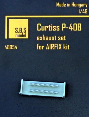 Sbs Model 48054 Curtiss P-40B - exhaust set (AIRFIX) 1/48