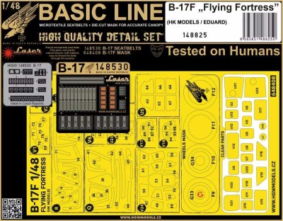 HGW 148825 B-17F Flying Fortress (HK/EDU) BASIC LINE 1/32