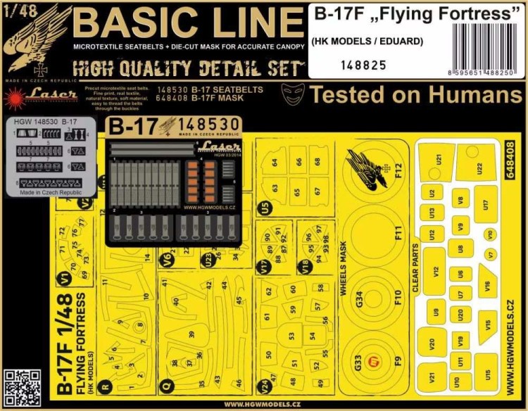 HGW 148825 B-17F Flying Fortress (HK/EDU) BASIC LINE 1/32