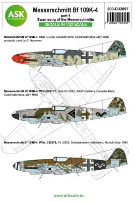 Art Scale 200-D32097 Messerschmitt Bf-109K-4 part 4 1/32