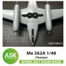 Art Scale 200-F48012 Messerschmitt Me-262A-1a FOAM flexible wheel bay and engine intake mask 1/48