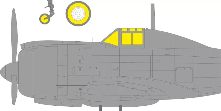 Eduard CX680 Mask Re.2002 Ariete (ITAL) 1/72