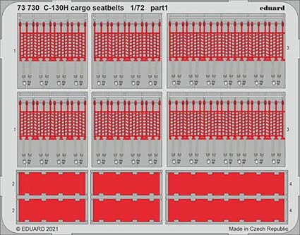 Eduard 73730 SET C-130H cargo seatbelts (ZVE)