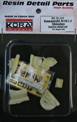 Kora Model DS72137 Kawanishi N1K1-J Shinden - Interior set (KP) 1/72