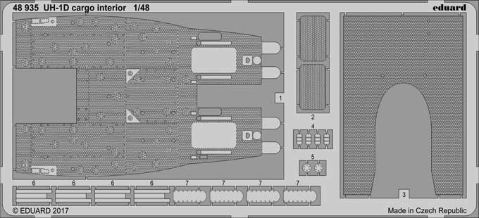 Eduard 48935 UH-1D cargo interior 1/48