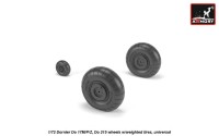 Armory ARAW72205 Dornier Do-17M-1/Do-17P-1/Do-17Z-2/Do-17- 10, Do-215B-2/Do-215B-5 wheels w/weighted tires/tyres 1/72