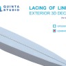 Quinta Studio QP48043 Шнуровка для полотняных поверхностей самолетов (Для всех моделей) 1/48