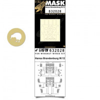 HGW 632028 Mask Hansa Brandenburg W.12 (WNW) 1/32