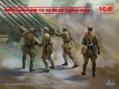 ICM 35648 Расчет установки РСЗО БМ-13-16 II МВ 1/35