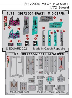 Eduard 3DL72004 1/72 MiG-21PFM SPACE 3D (EDU)