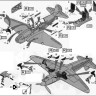 Brengun BRL-48173 Yak-7A - detail PE set (ICM) 1/48