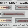 Eduard FE1017 1/48 A6M5 seatbelts STEEL (TAM)