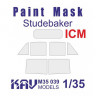 KAV M35039 Studebaker (ICM 35511, 35512, 35513, 35514) Окрасочная маска на остекление 1/35