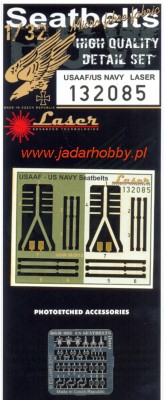 HGW 132085 USAAF/US Navy Seatbelts - Laser 1/32