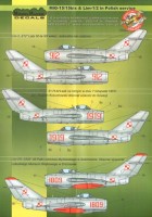 Model Maker Decals D72023 Mikoyan MiG-15/MiG-15bis & Lim-1/2 in Polish service 1/72