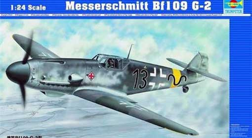 Trumpeter 02406 Самолет Мессершмитт Bf-109 G-2 1/24
