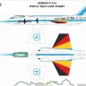 Model Maker Decals MD32195 German Lockheed F-104G Starfighter WTD 61 98/04 'Last Flight' 1/32