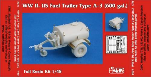 CMK 8031 WW II.US Fuel Trailer Type A-3(600 gal.)full resin kit 1/48
