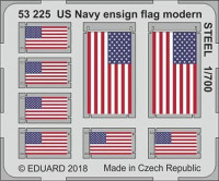Eduard 53225 US Navy ensign flag modern STEEL 1/700