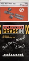 Eduard 6481100 BRASSIN P-40E tail wheel bay PRINT (EDU) 1/48
