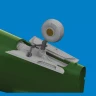 Eduard 6481100 BRASSIN P-40E tail wheel bay PRINT (EDU) 1/48