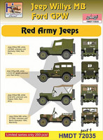 Hm Decals HMDT72035 1/72 Decals Jeep Willys MB/Ford GPW Red Army 1