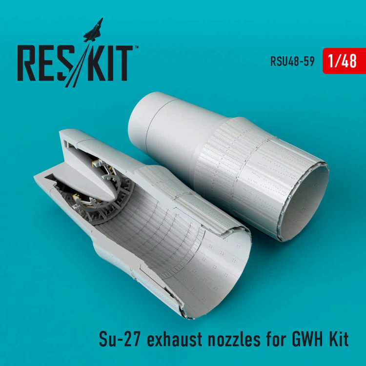 Reskit RSU48-0059 Su-27 exhaust nozzles (GWH) 1/48