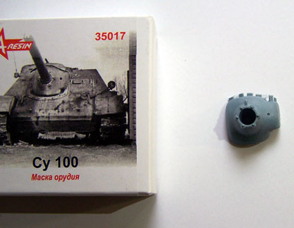 A-rezin 35017 Маска орудия СУ-100 1:35