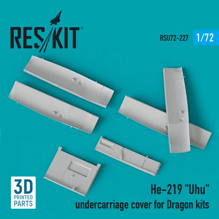 Reskit RSU72-227 He-219 'Uhu' undercarriage covers (DRAG) 1/72