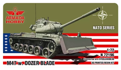 Armada Hobby N72196 M47 w/ Dozer Blade (3D printed resin kit) 1/72