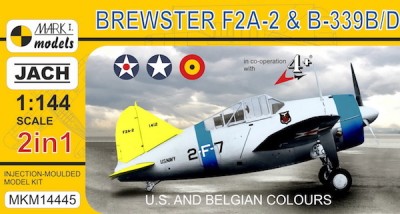 Mark 1 Models MKM-14445 Brewster F2A-2 &amp; B-339B/D (2-in-1) 1/144