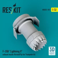 Reskit U32181 F-35B 'Lightning II' exh.nozzle (Parked/Fly) 1/32