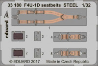 Eduard 33180 F4U-1D seatbelts STEEL 1/32