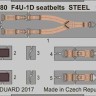 Eduard 33180 F4U-1D seatbelts STEEL 1/32