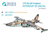 Quinta studio QD+72273 Су-25 (Звезда) (с 3D-печатными деталями) 1/72