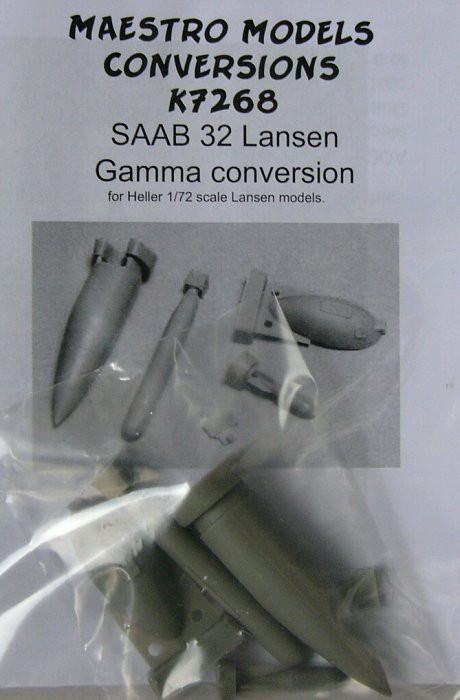 Maestro Models MMCK-7268 1/72 SAAB 32 Lansen Gamma conversion (HELL)