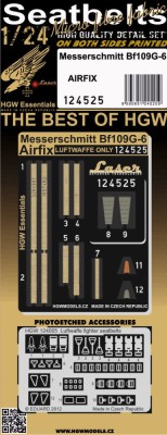 HGW 124525 Seatbelts Messerschmitt Bf 109G-6 (AIRF) 1/24