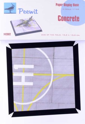 Peewit PW-P142002 1/144 Paper Display Base - CONCRETE (BIG)