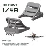 77 Propeller 77PRP-7032 Luftwaffe wheel chocks teeth opened (4 pcs.) 1/48