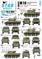 Star Decals 35-C1002 M10 Tank Destroyer in Italy - France, UK, SADF, NZ, Poland 1/35