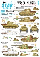 Star Decals 35-C1134 5. SS-Panzer Division Wiking. Panther Pz.Kpfw.V Ausf.D Panther and Ausf.A. Kp. 5 / 6 / 7 / 8.SS-Wiking # 1 1/35