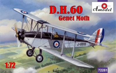 Amodel 72281 Самолет DH60 Genet Moth