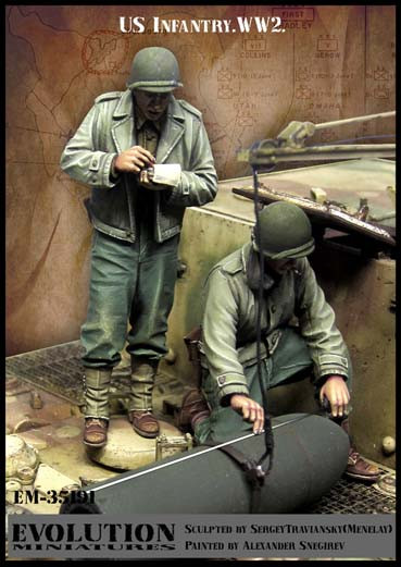 Evolution Miniatures 35191 Солдаты США на сборе трофеев, 2 фигуры 1/35