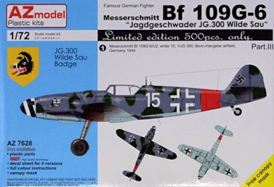 Az Model 76028 Bf 109G-6 JG.300 Limited Edition (4x camo) 1/72