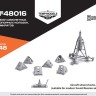Temp Models 48016 Набор Стопорных Колодок, Домкратов 1/48