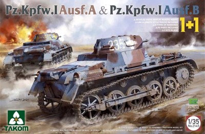 Takom 2145 Pz I A и Pz I B - две модели в коробке 1/35