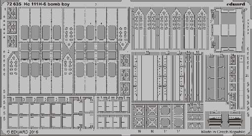 Eduard 72635 He 111H-6 bomb bay 1:72