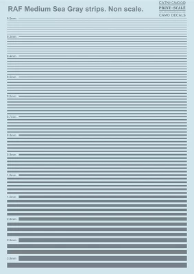 Print Scale C049CA Decal RAF Medium Sea Gray strips Decal