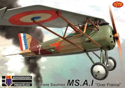 Kovozavody Prostejov 72453 Morane Saul. MS.A.I 'Over France' (3x camo) 1/72